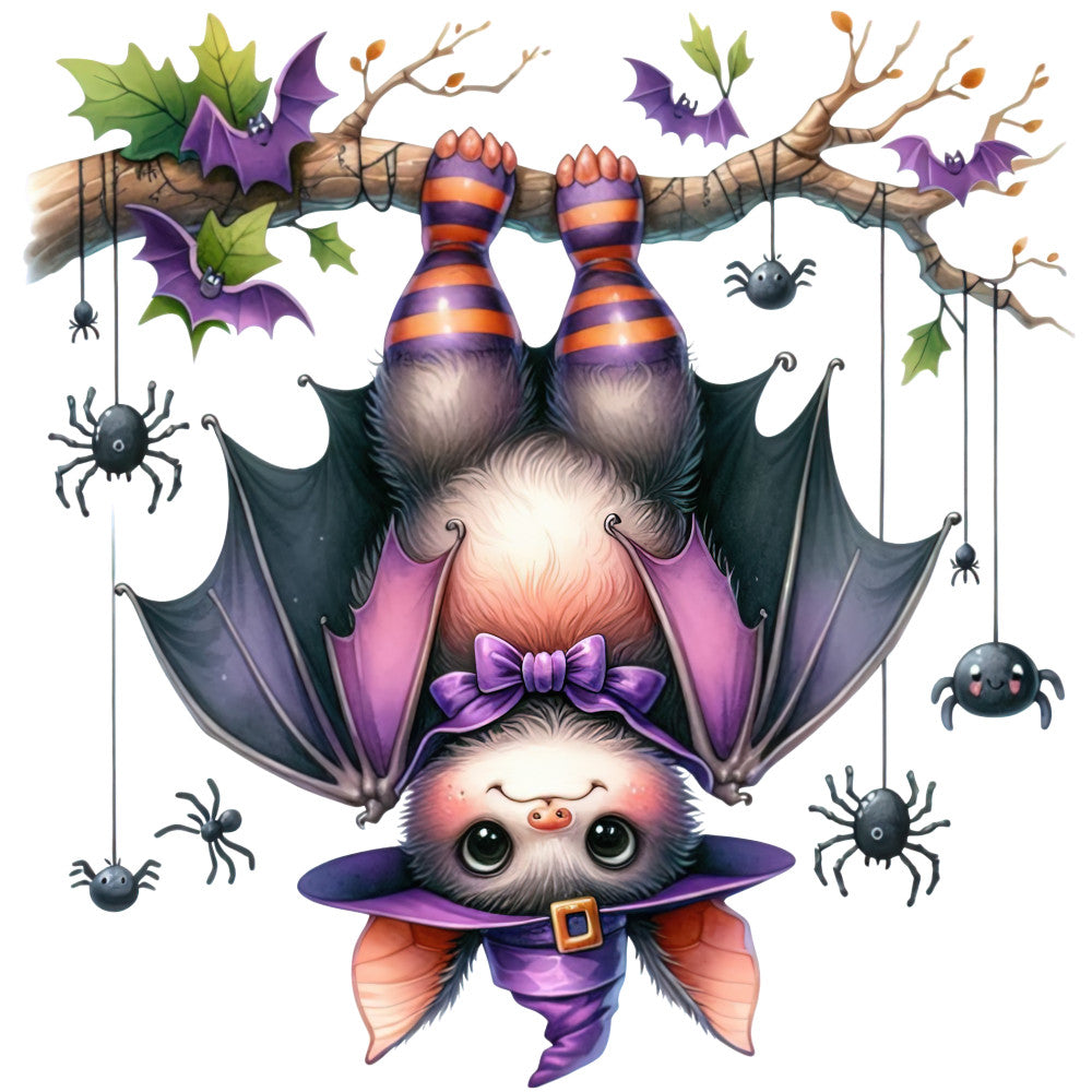 Halloween Wonder Animals Fabric Panel 18 QuiltingFabricPanels