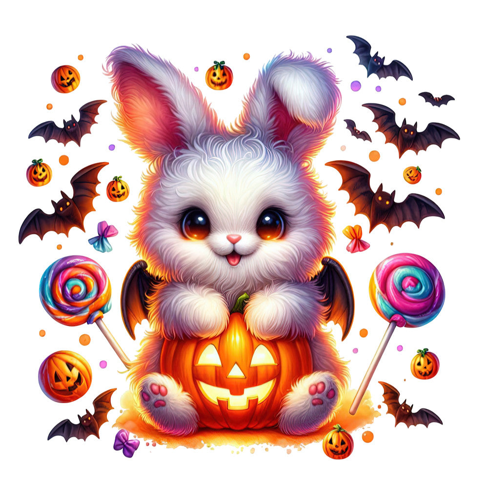 Halloween Wonder Animals Fabric Panel 7 QuiltingFabricPanels