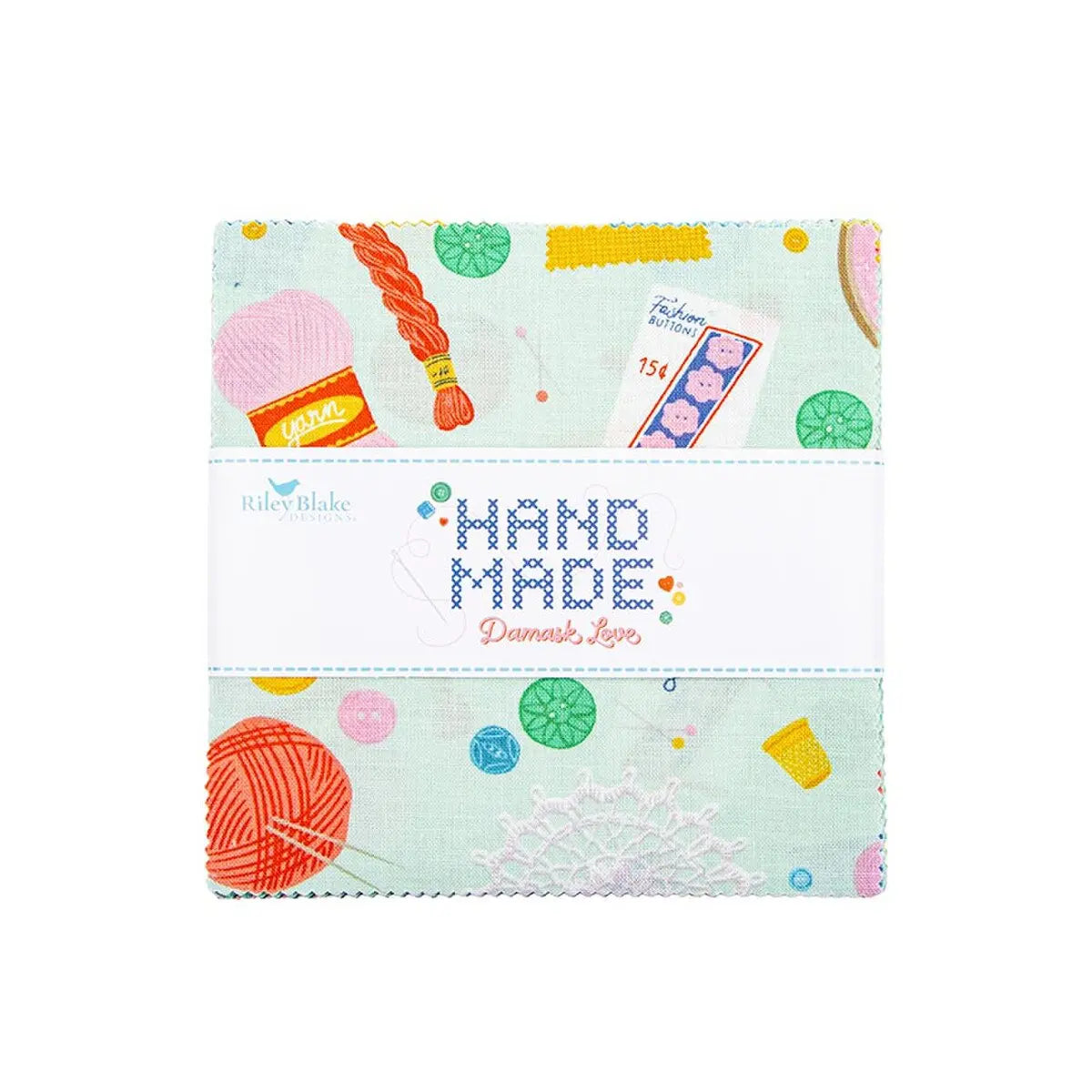 Hand Made 2 1/2" Rolie Polie Riley Blake Designs