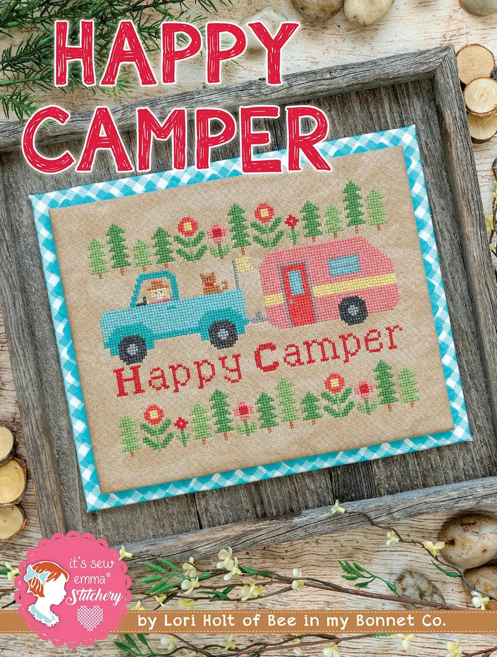 Happy Camper Cross Stitch Pattern - Linda's Electric Quilters