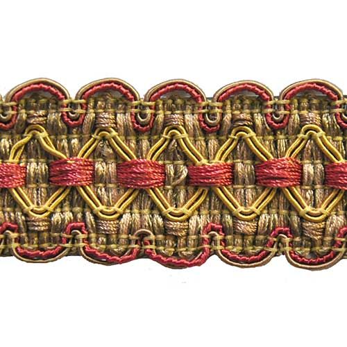 Harmony - 1 1/2" width Braided Trim (25 Yard Roll) - BR-759-81-17