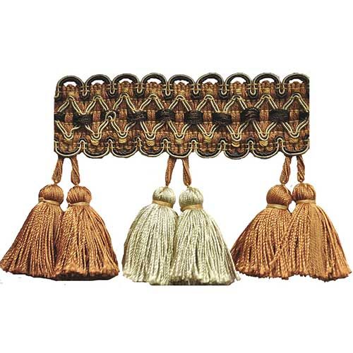 Harmony-3 1/2" Length-DOUBLE TASSEL FRINGE-BF-126-18-82