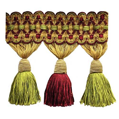 Harmony - 4" length TASSEL FRINGE (25 Yard Roll) - BF-127-17-09