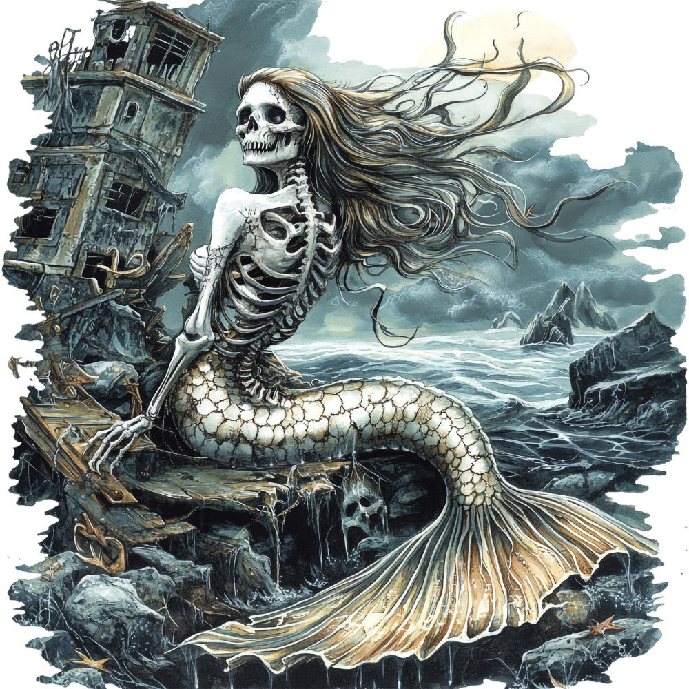 Haunted Ocean Fabric Panel 36 QuiltingFabricPanels