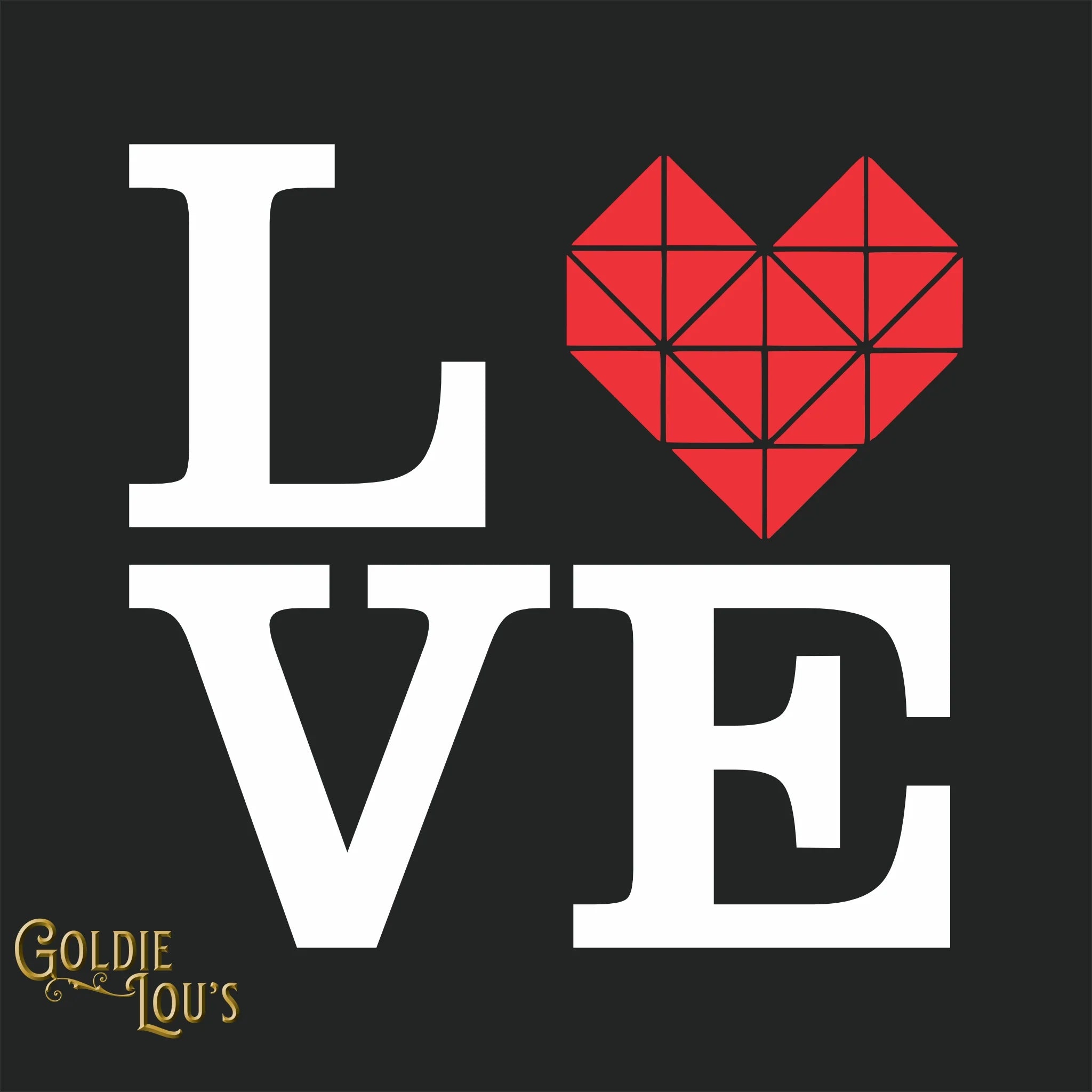 Heart Block LOVE V-Neck T-shirt