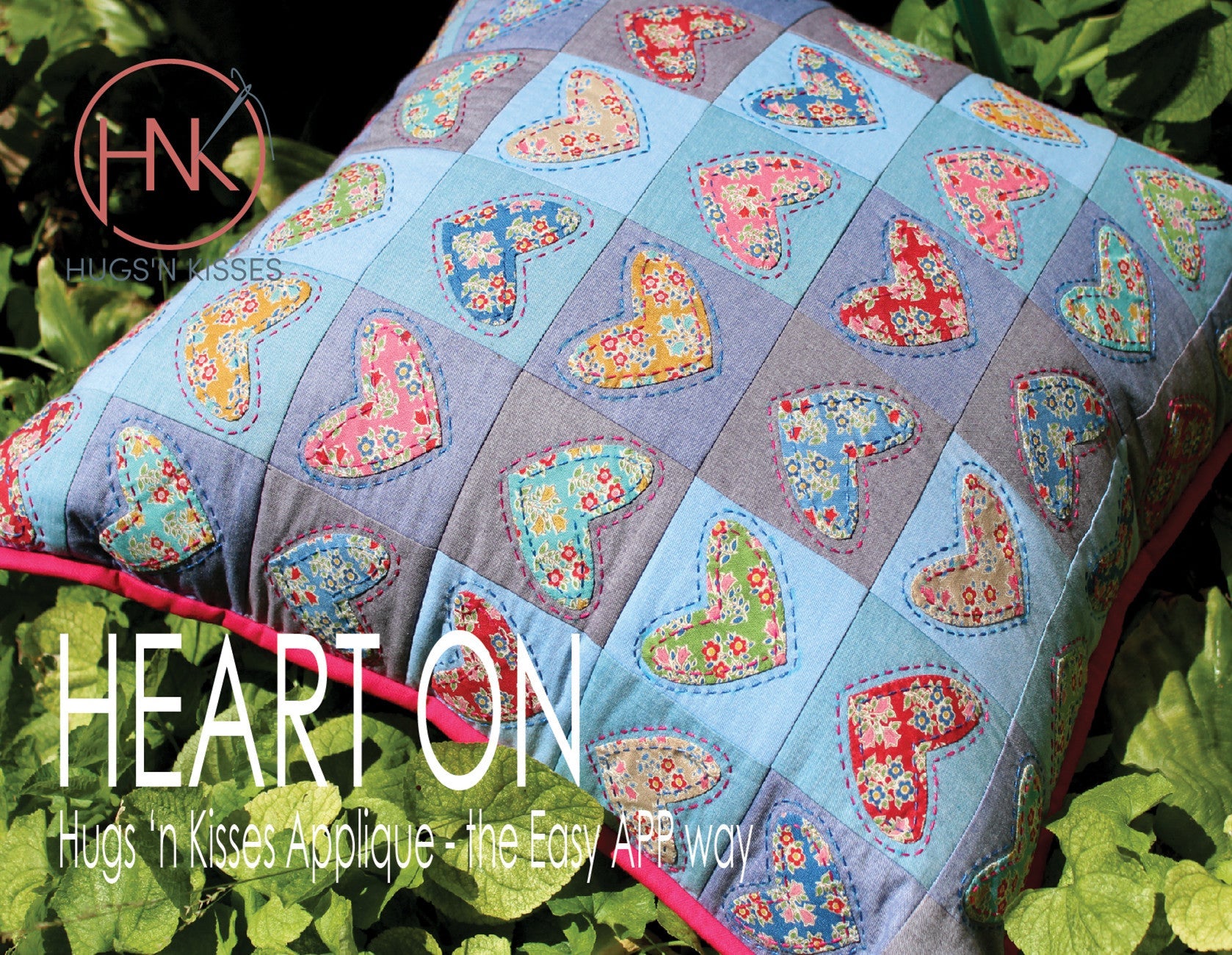 Heart On Postcard Pattern And Template