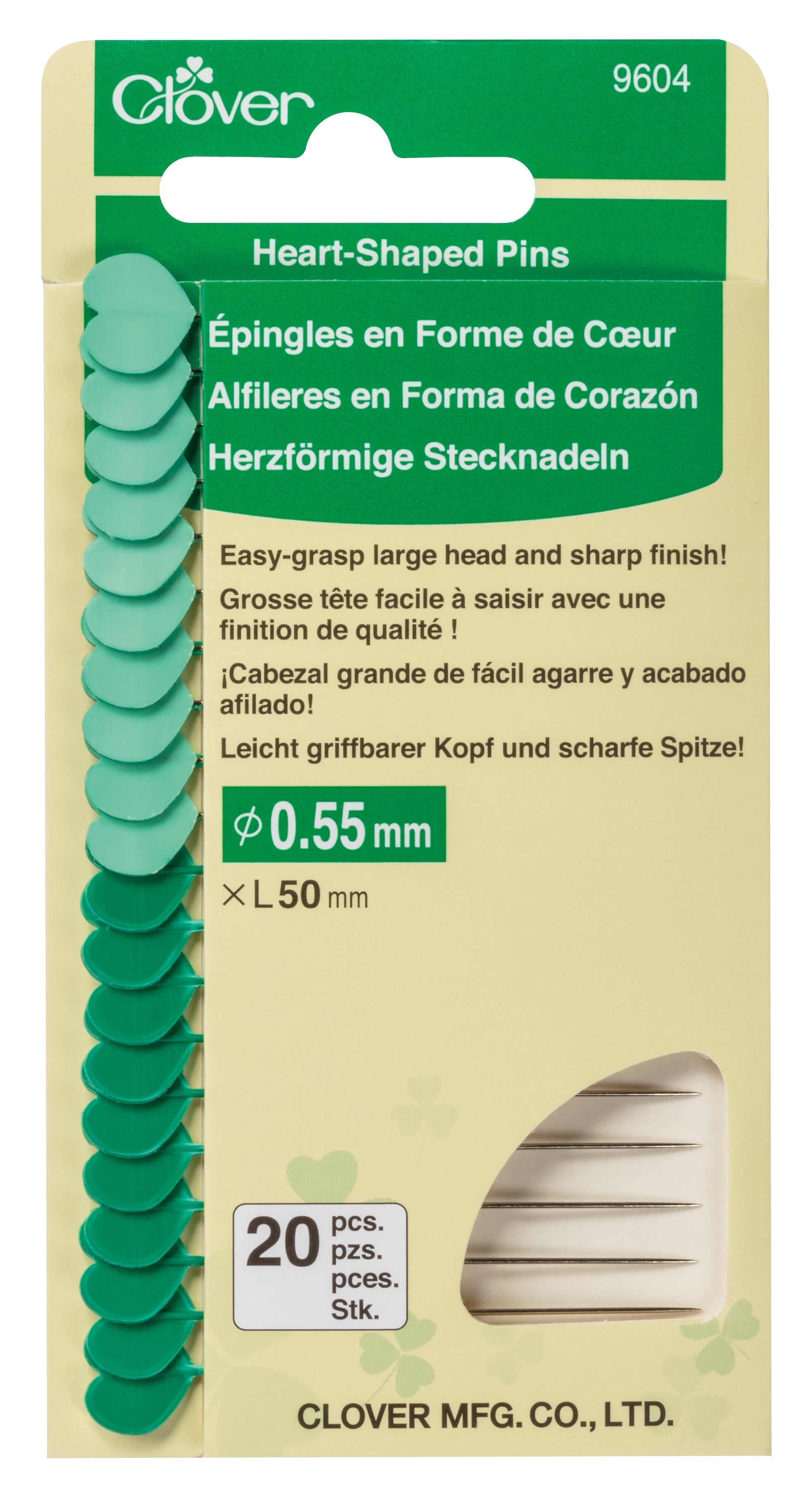 Heart-Shaped Pins (20pcs.)