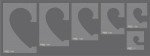 Hearts set of 6 Templates-High Shank