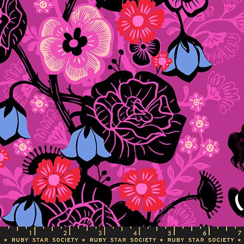 Hello Alice Berry Floral Cotton 43"/44" Fabric Per Yard
