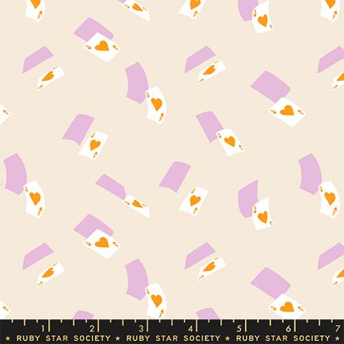 Hello Alice Shell Falling Aces Cotton 43"/44" Fabric Per Yard