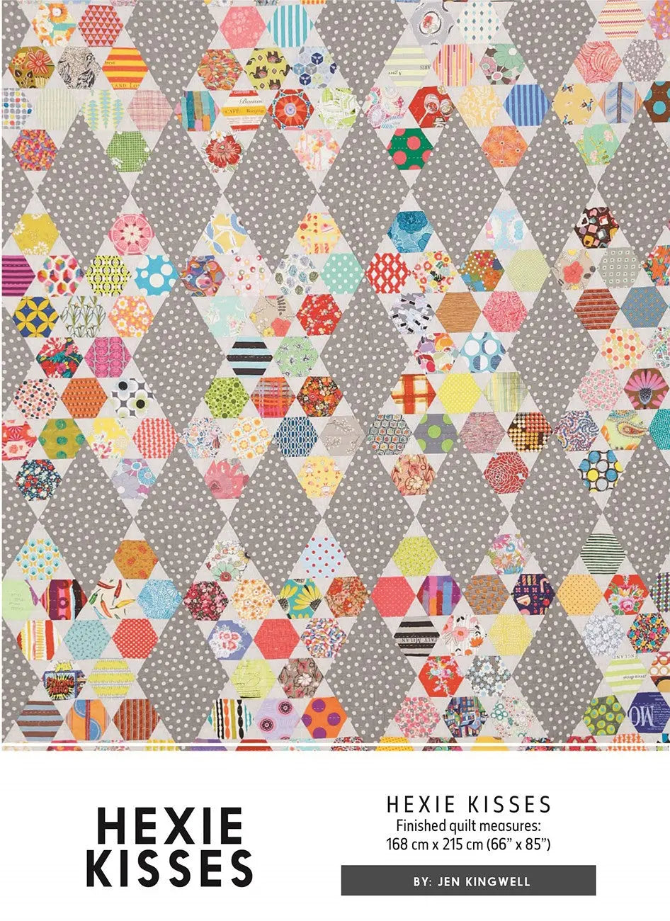 Hexie Kisses Pattern - Linda's Electric Quilters