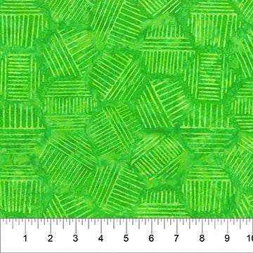 Hexies Spring Green 81700-73 Cotton 44"/45" Fabric Per Yard Northcott