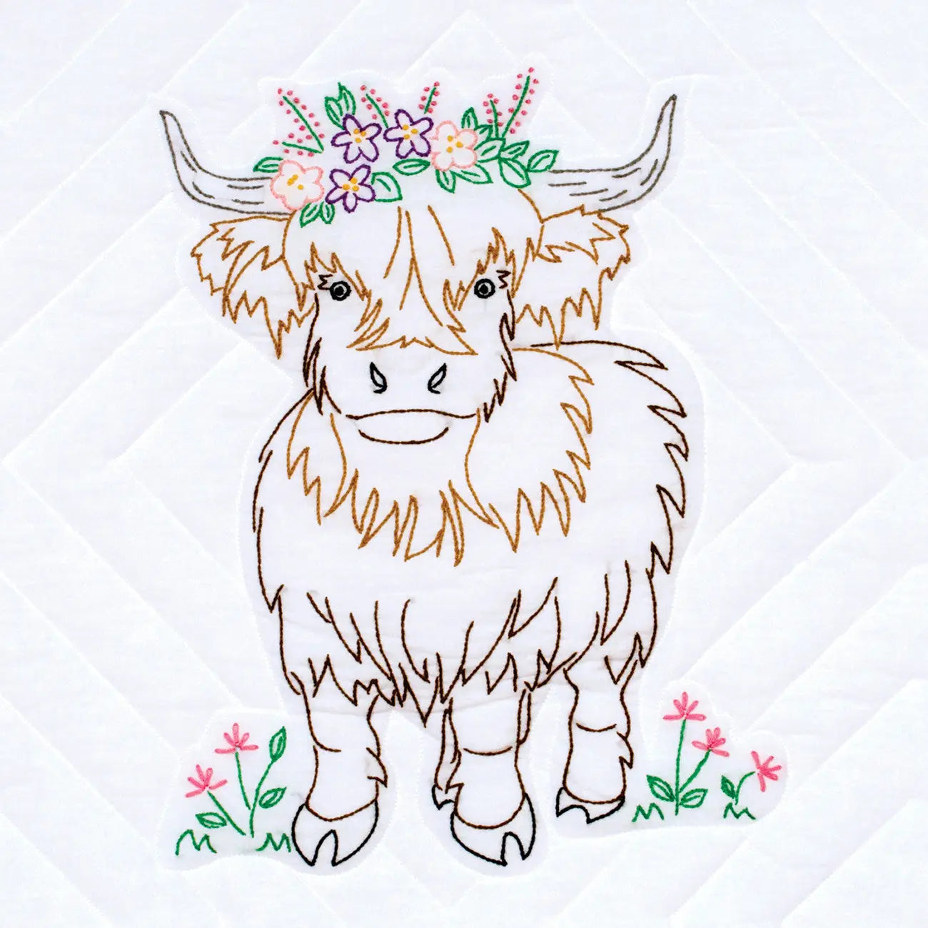 Highland Cow 18in Quilt Squares - Linda's Electric Quilters