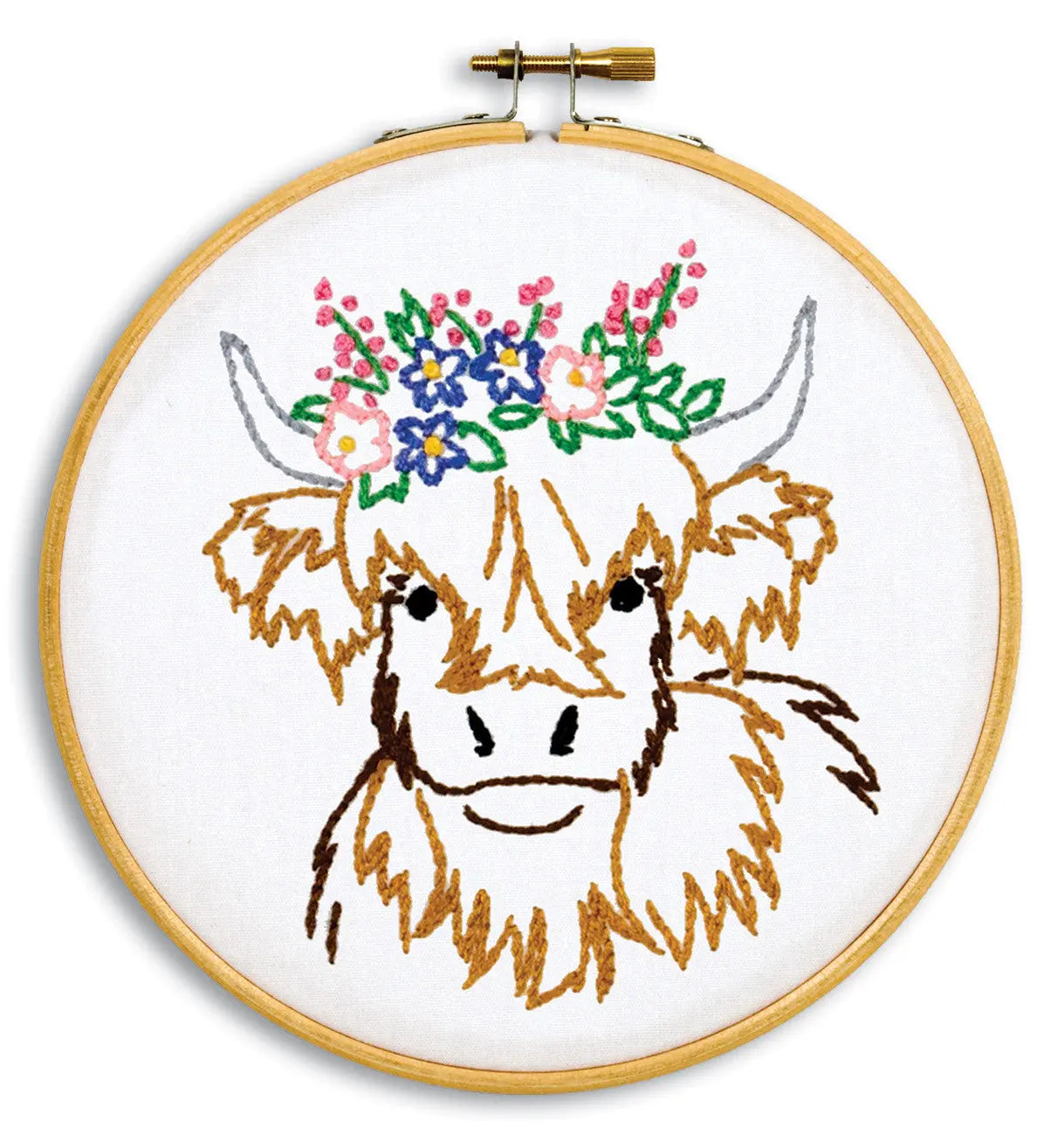 Highland Cow 6" Hoop Kit - Linda's Electric Quilters