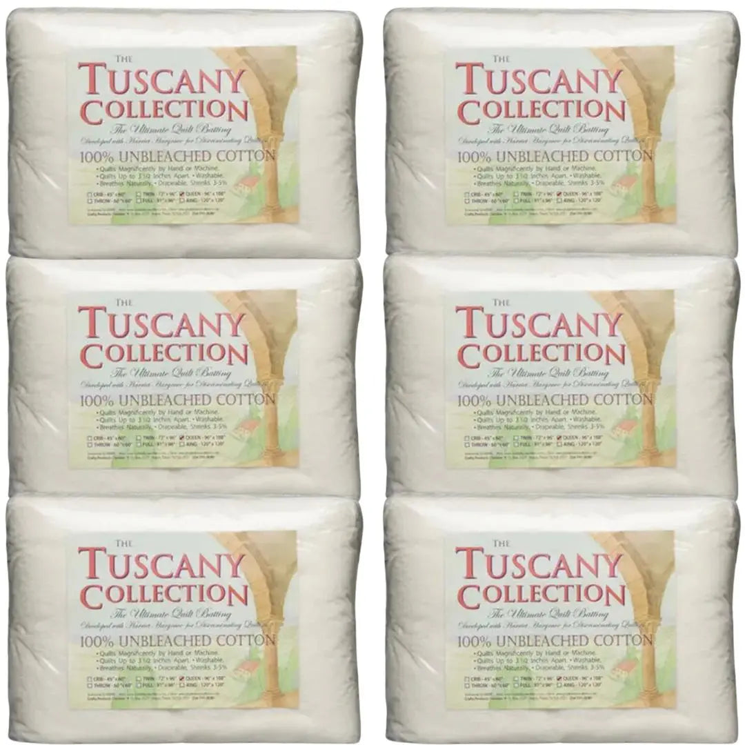 Hobb Tuscany Cotton Queen Size Bundle of 6 - Linda's Electric Quilters