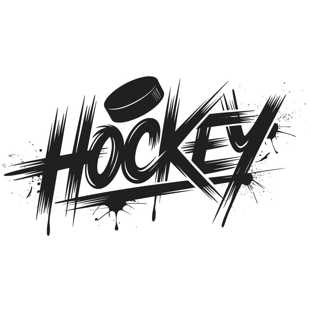 Hockey Font Fabric Panel 1