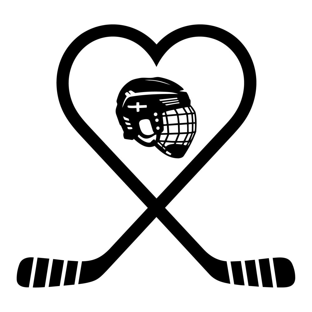 Hockey Silhouettes Fabric Panel 7