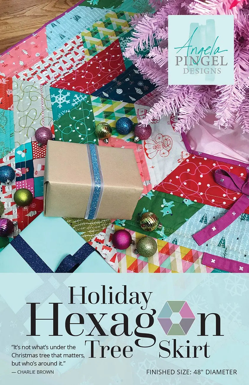 Holiday Hexagon Tree Skirt - Linda's Electric Quilters