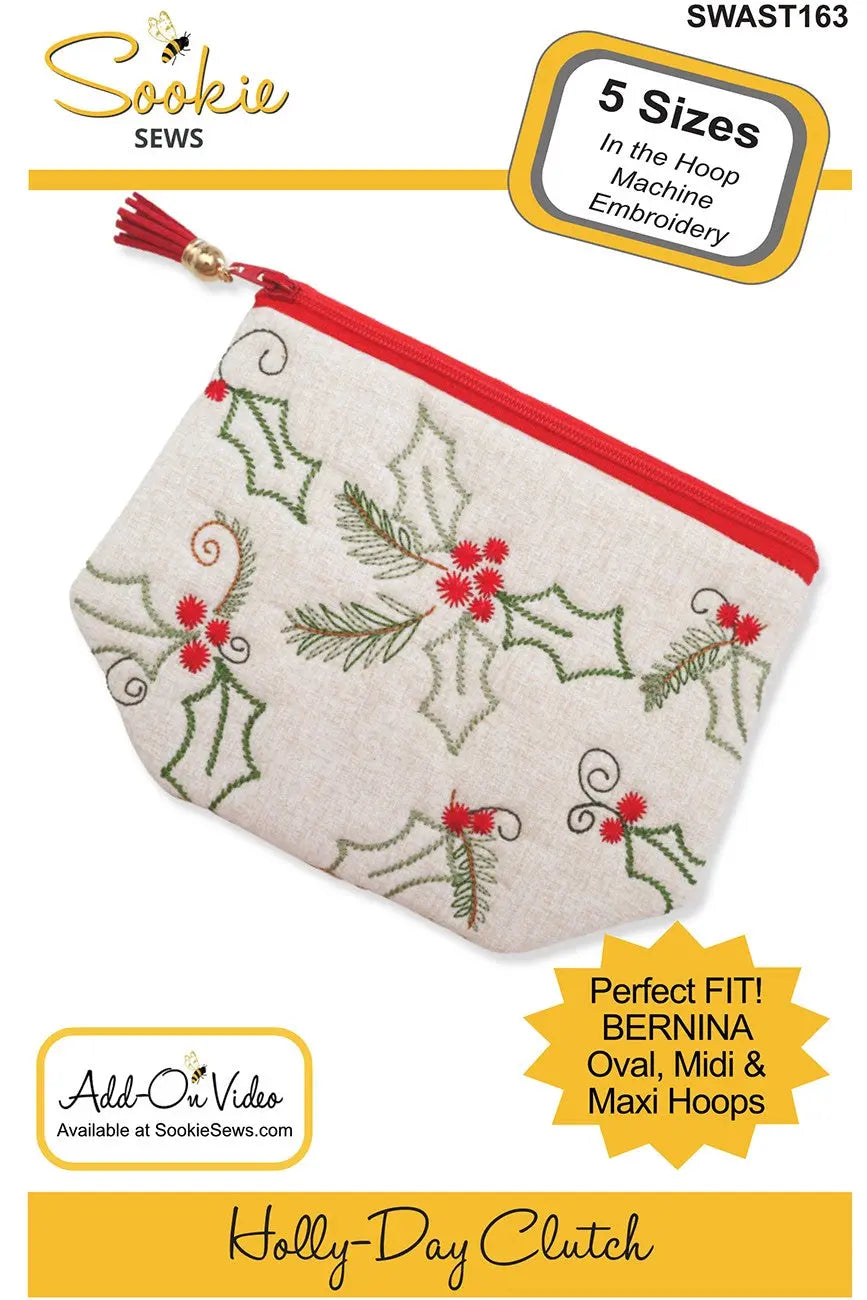 Holly-Day Clutch ITH Pattern - Linda's Electric Quilters