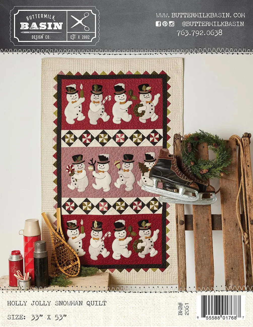 Holly Jolly Snowman Quilt - Linda's Electric Quilters