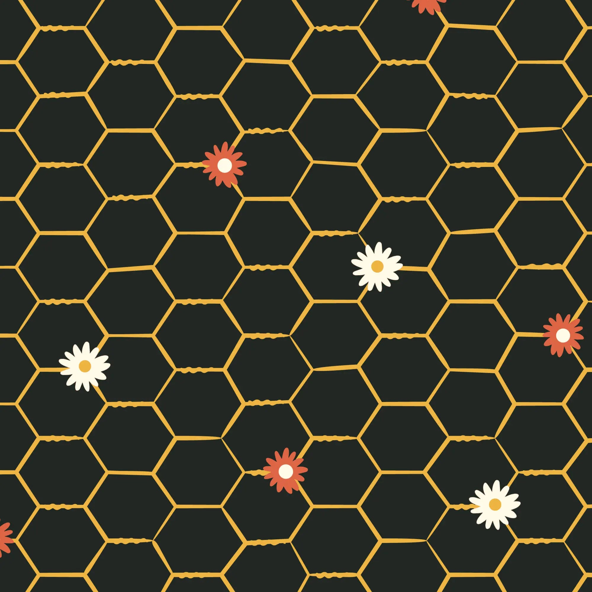 Homestead Haven - Floral Chicken Wire - Black 44" / 45" Fabric Per Yard The Fabric Company