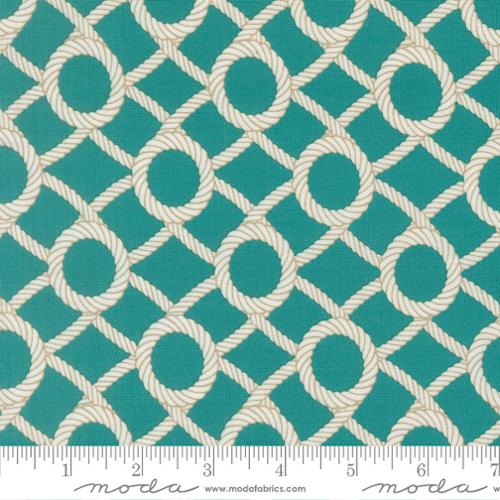 Horizon Reef Rope Net Cotton 44"/45" Fabric Per Yard
