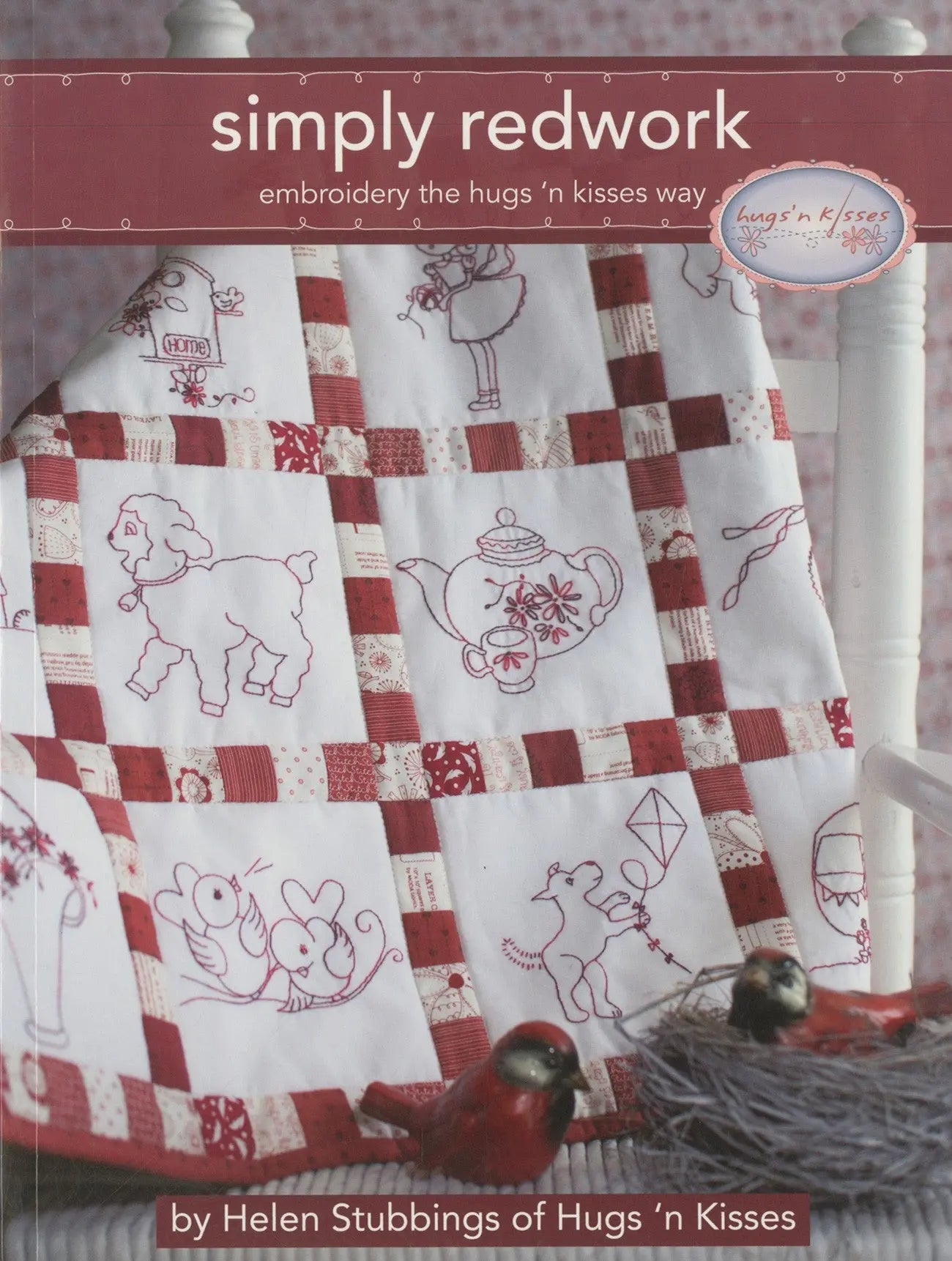 Hugs n Kisses Simply Redwork - Linda's Electric Quilters