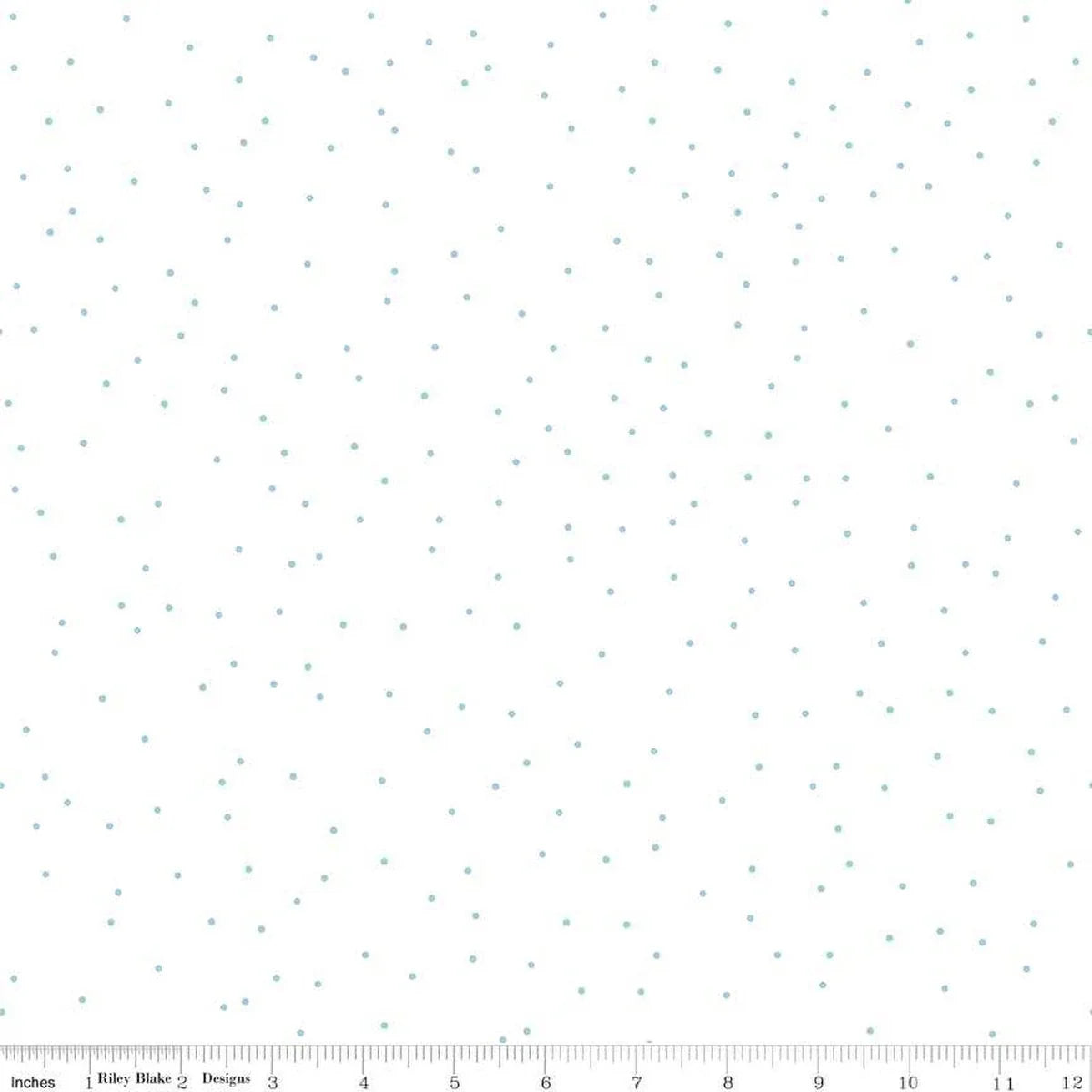 Pin Dot Aqua - Seasonal Basics 45" wide fabric per yard