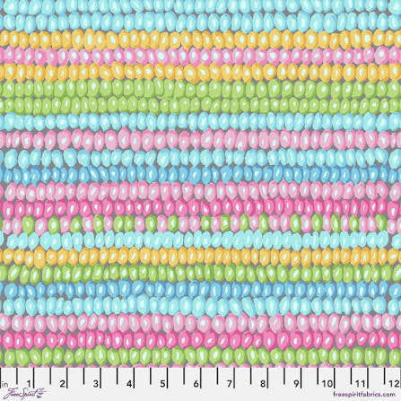 Free Spirit Kaffe Fassett Bead Stripe Pastel quilting fabric