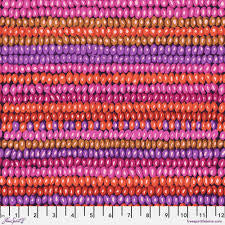 Free Spirit Kaffe Fassett Bead Stripe Magenta quilting fabric