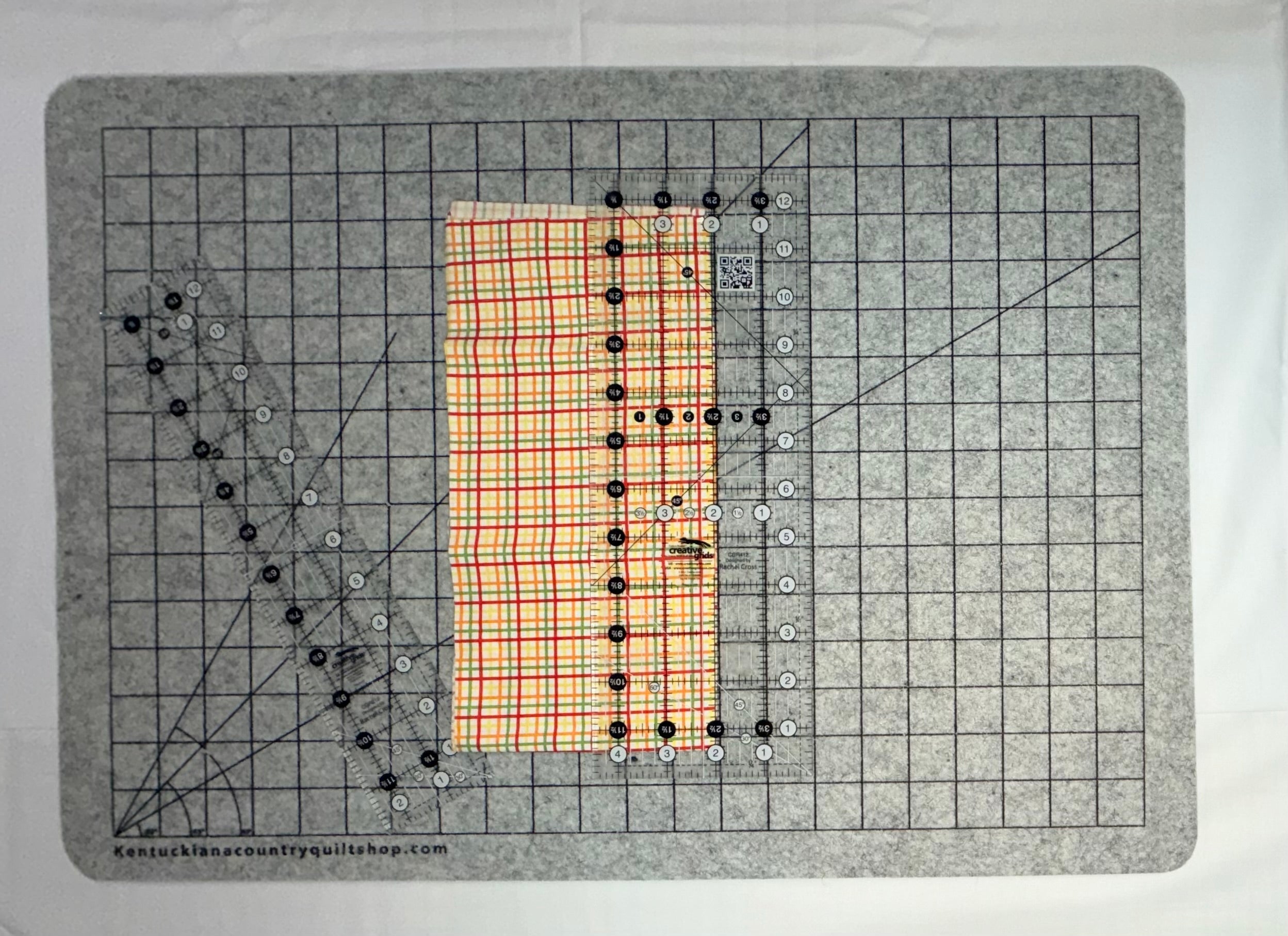 17x24 New Zealand Wool Pressing Mat - Grid Printed
