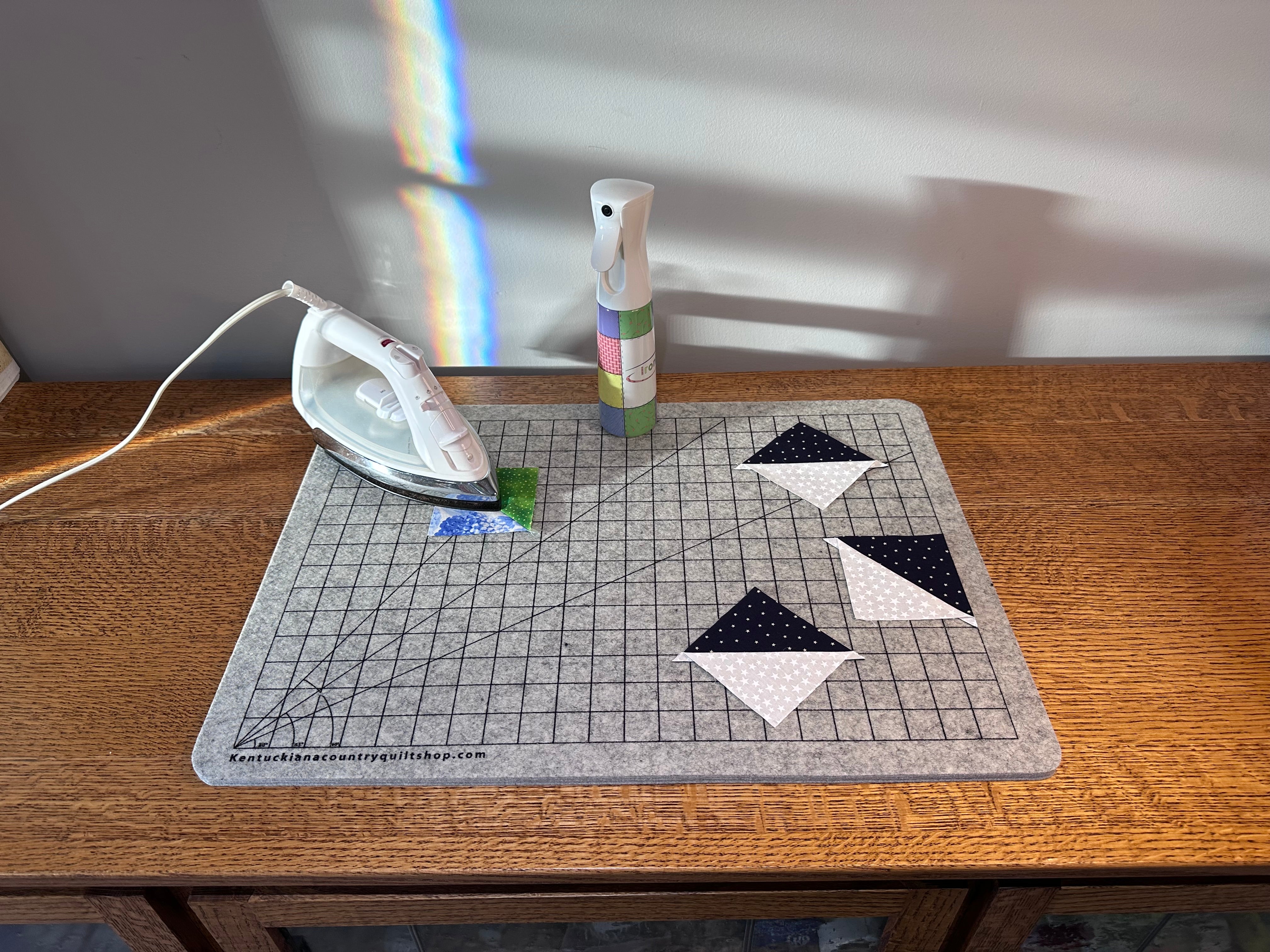 17x24 New Zealand Wool Pressing Mat - Grid Printed