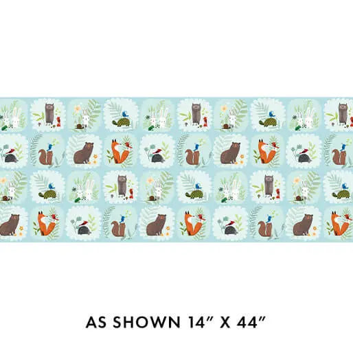 Into the Woods - Blocks - Sky 44" / 45" Fabric Per Yard The Fabric Company