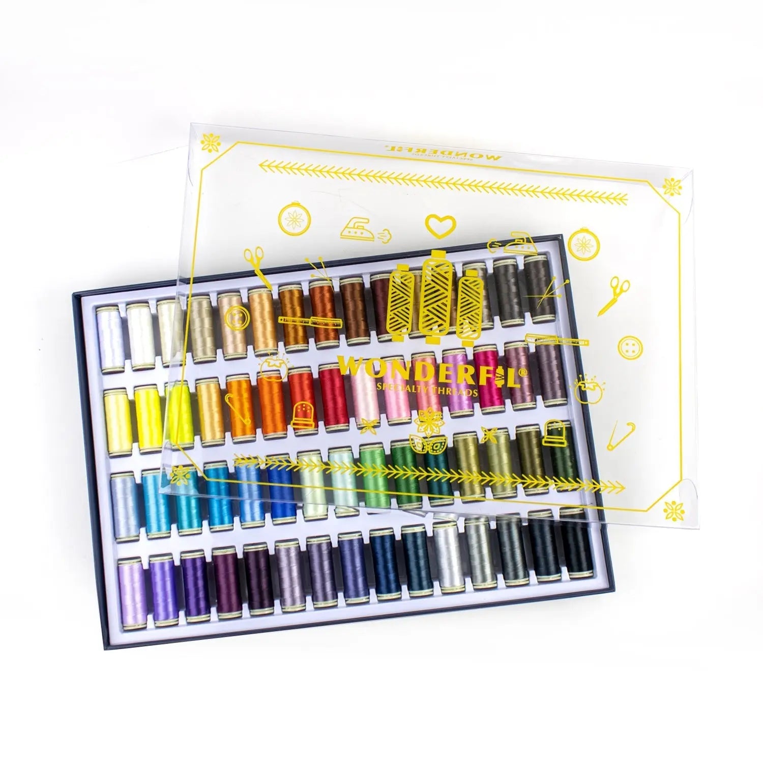 InvisaFil 100wt Cottonized Polyester Thread : Collector Set (400m) WonderFil USA