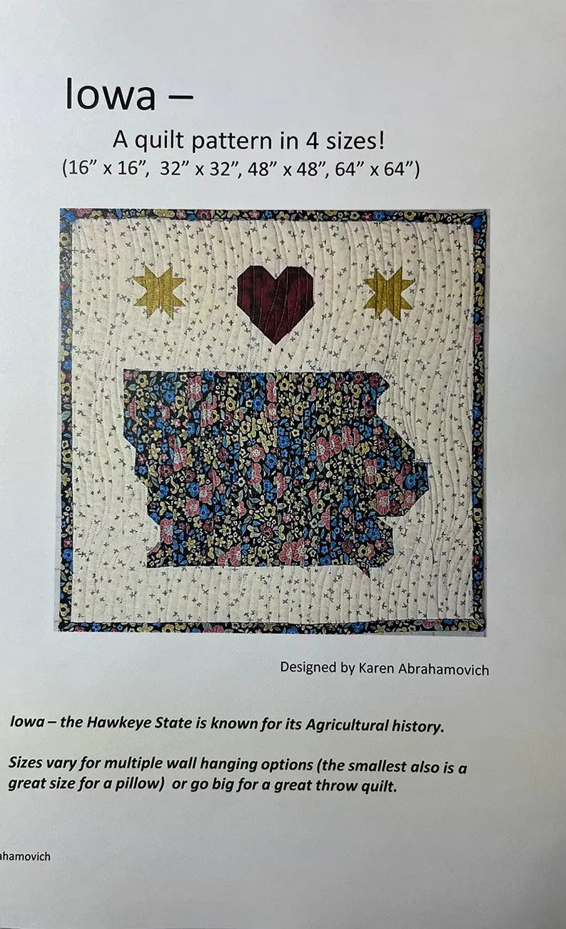 Iowa Quilt Pattern - Linda's Electric Quilters