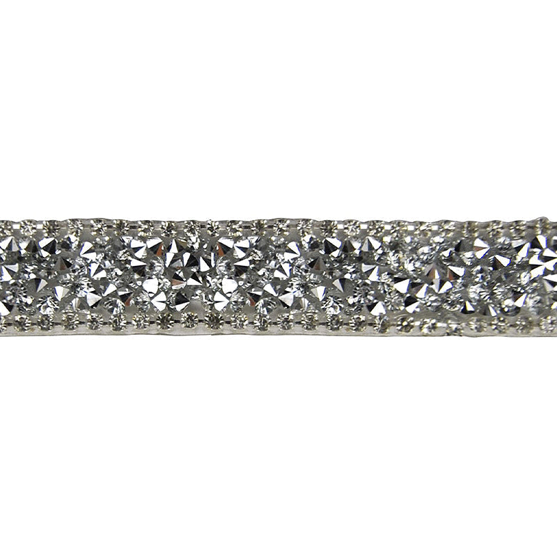 Iron-On Rhinestone Banding - 1/2" Width (10 Yard Roll) - BRSY-20-49 Pewter