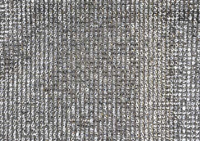 Iron-on Rhinestone Sheet - 15 3/4" x 9 1/2" - BRST-11-11 Silver