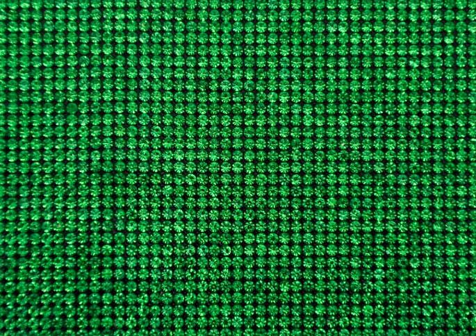 Iron-on Rhinestone Sheet - 15 3/4" x 9 1/2" - BRST-11-14 Peridot Green