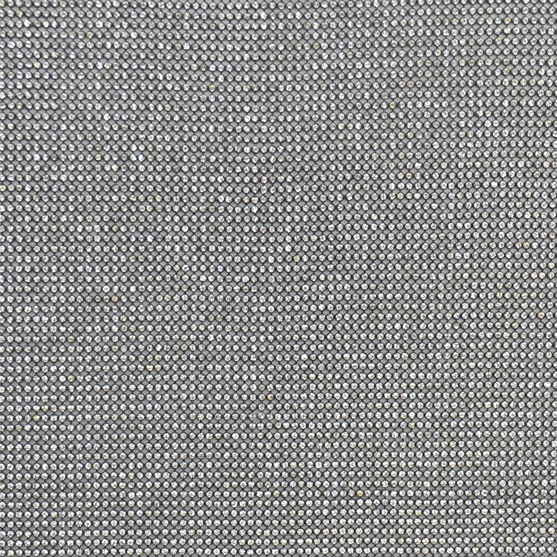 Iron-on Rhinestone Trim Roll - 18" W x 48 3/4" L - BRSR-10-02 Black