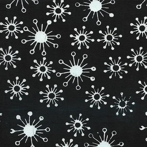 Island 612001796 / Circle Star-Black 45" Fabric Per Yard Fabric Fanatics