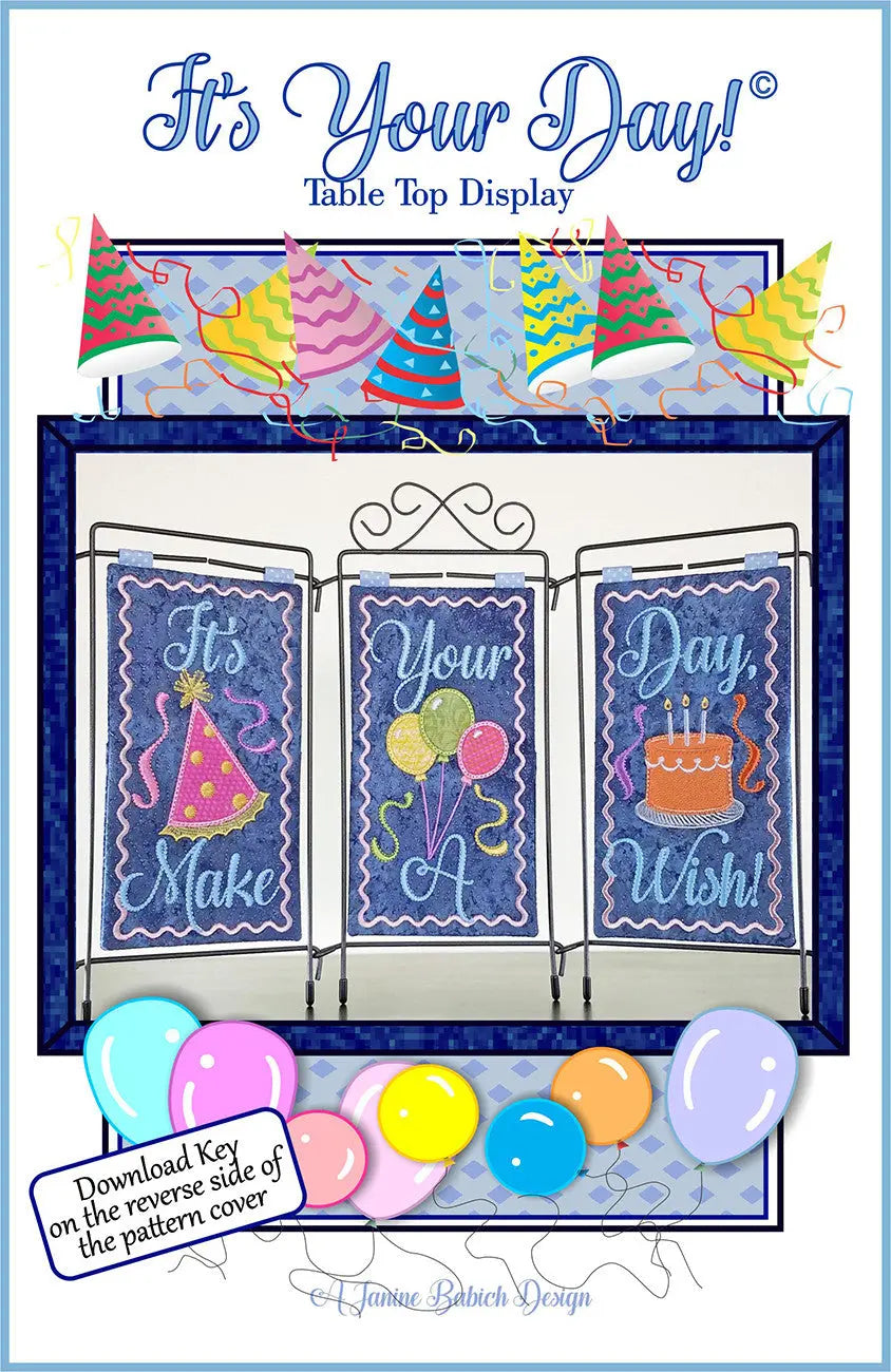 Its Your Day Table Top Display - Linda's Electric Quilters