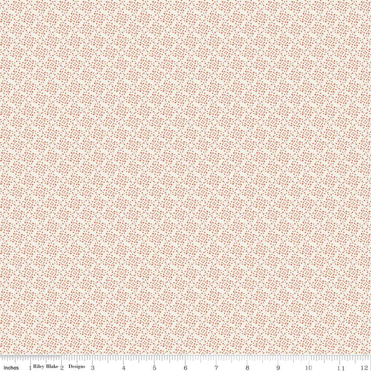 Juju's Petals Dots Cream Cotton 43"/44" Fabric Per Yard