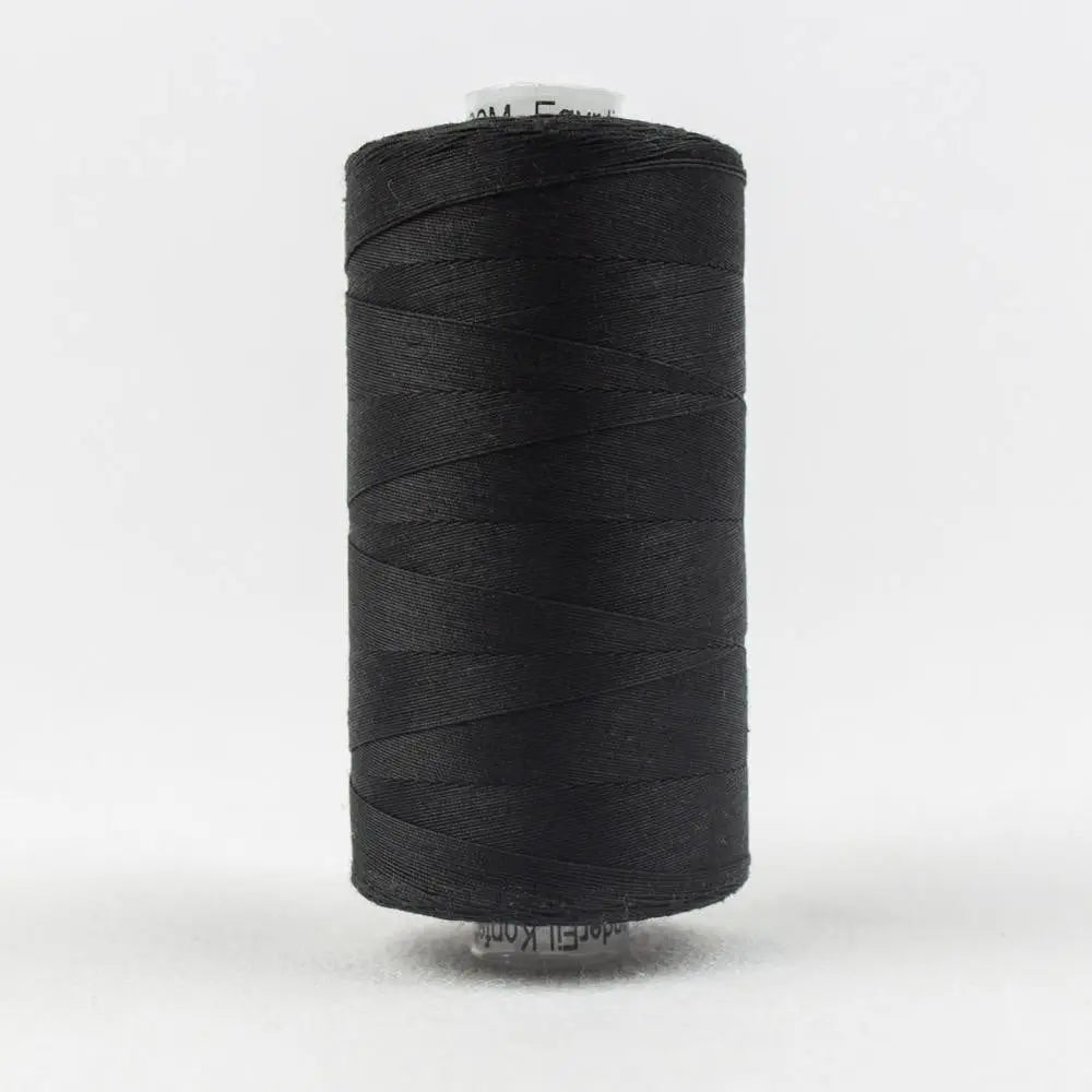 KT200 - Konfetti™ 50wt Egyptian Cotton Black Thread WonderFil USA