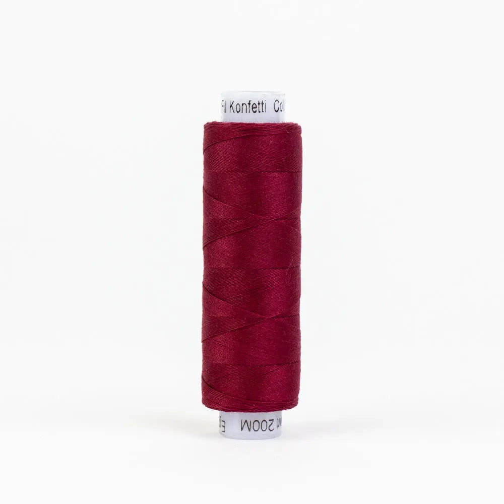 KT301 - Konfetti™ 50wt Egyptian Cotton Burgundy Thread WonderFil USA