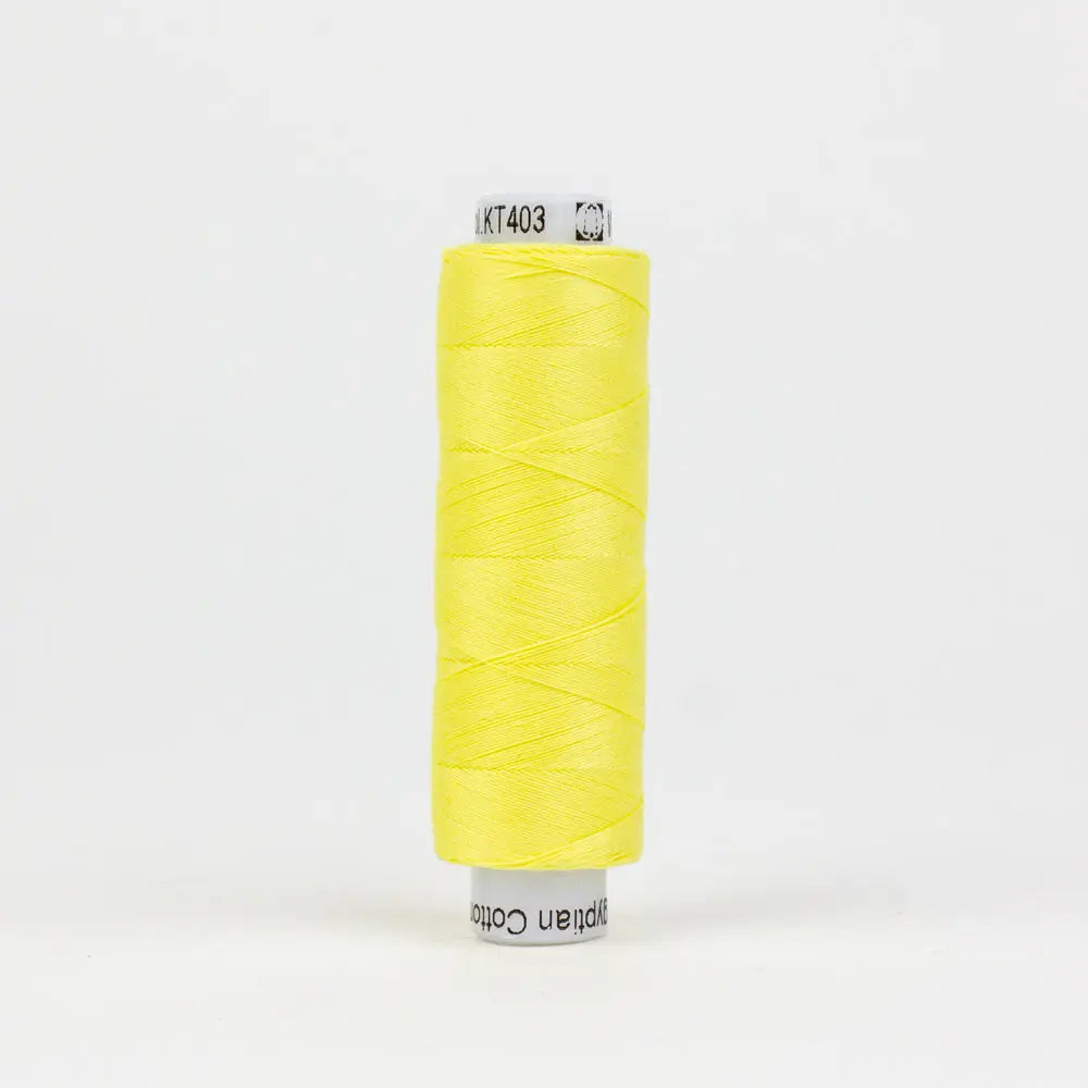 KT403 - Konfetti™ 50wt Egyptian Cotton Yellow Thread WonderFil USA