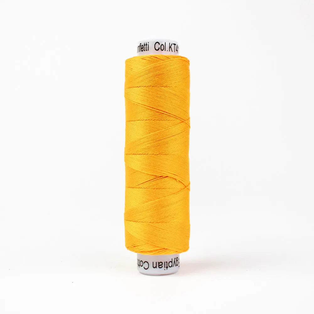KT411 - Konfetti™ 50wt Egyptian Cotton Thread Lemon Curd WonderFil USA