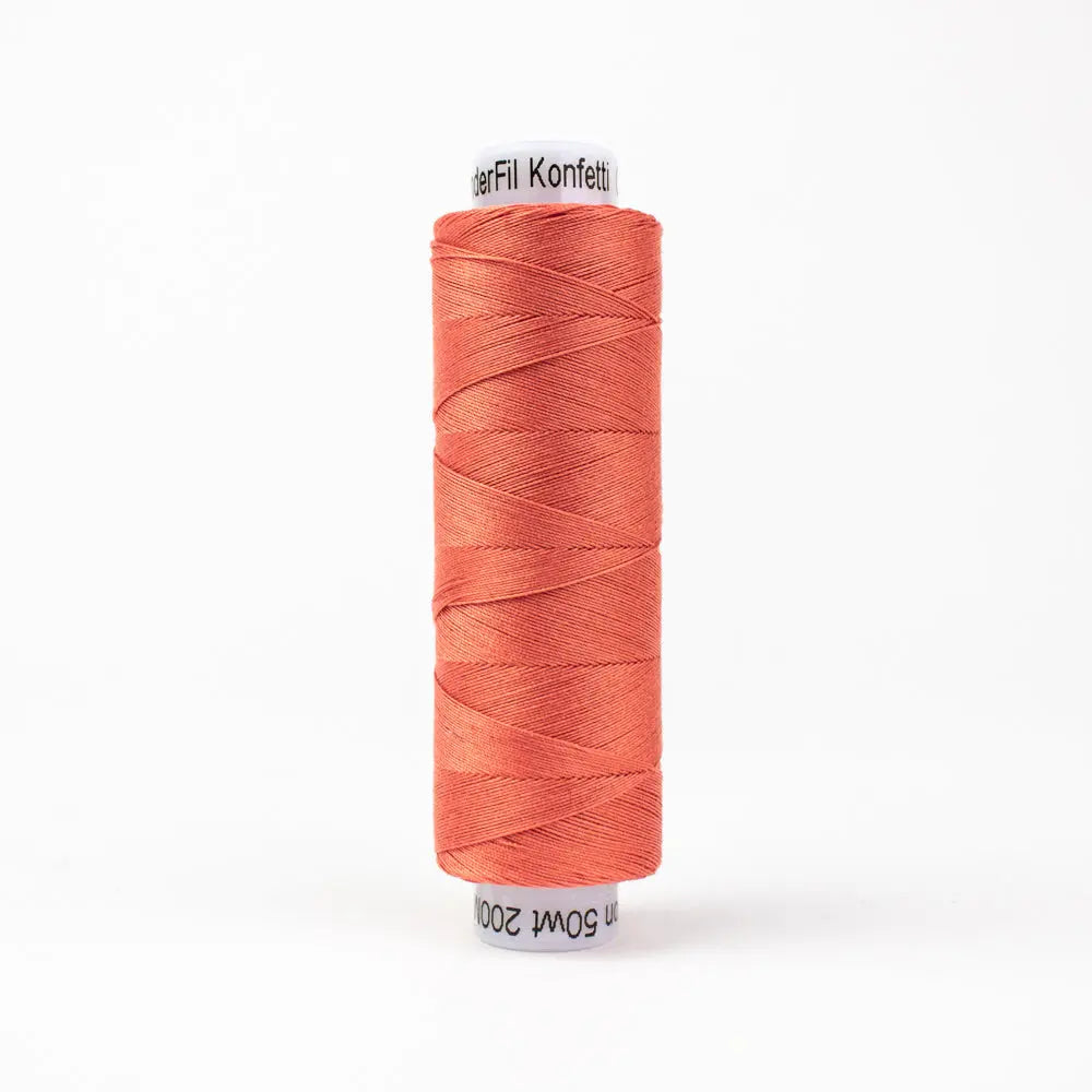 KT418 - Konfetti™ 50wt Egyptian Cotton Thread Salmon WonderFil USA