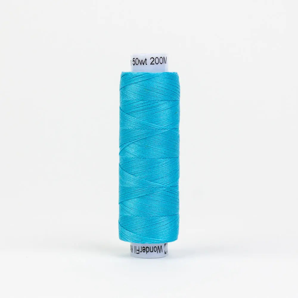 KT608 - Konfetti™ 50wt Egyptian Cotton Medium Peacock Blue Thread WonderFil USA