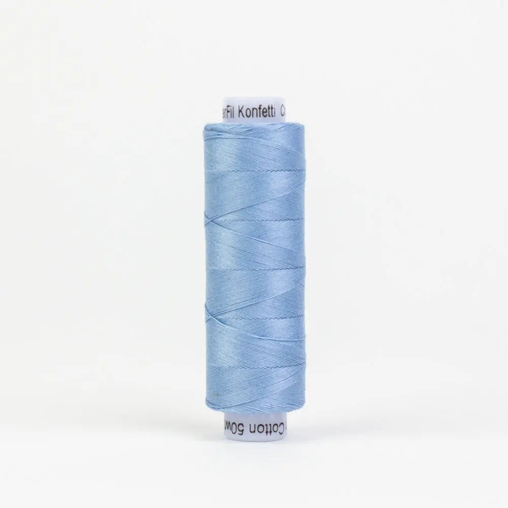 KT609 - Konfetti™ 50wt Egyptian Cotton Sky Blue Thread WonderFil USA