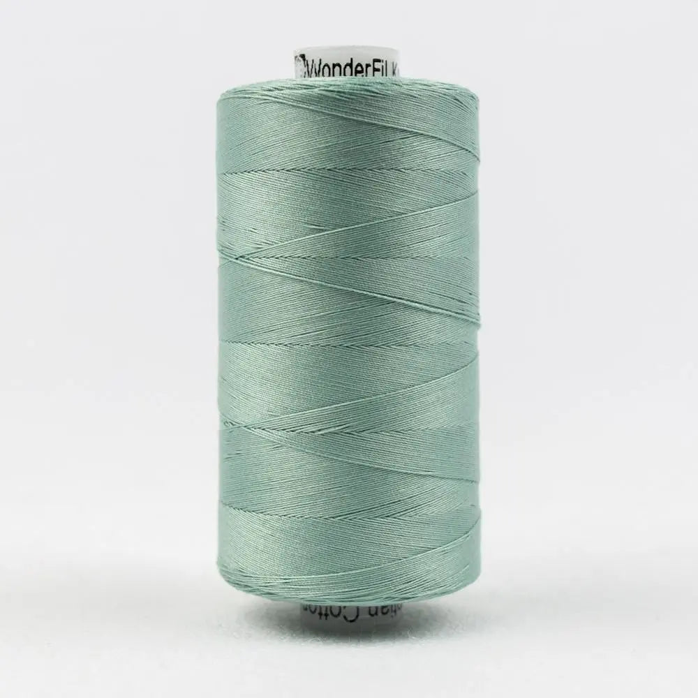 KT610 - Konfetti™ 50wt Egyptian Cotton Drab Teal Thread WonderFil USA